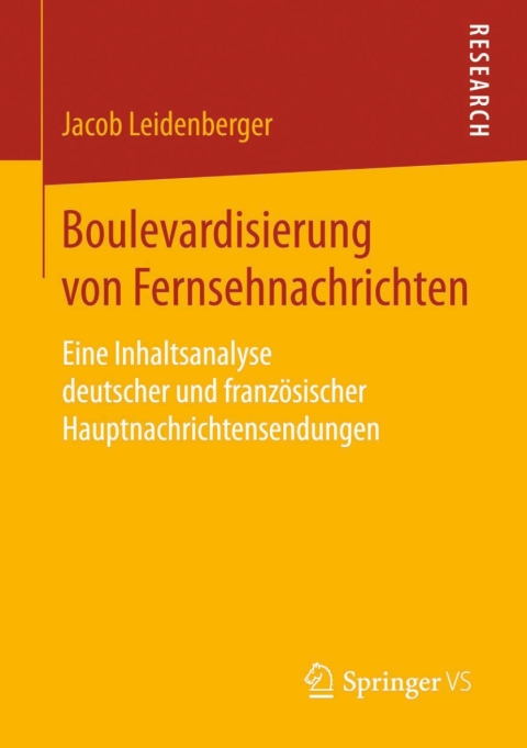 Cover image for book Boulevardisierung von Fernsehnachrichten