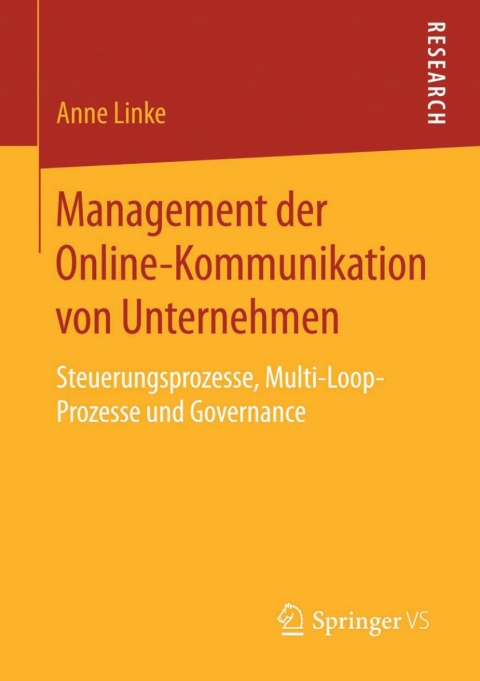 Cover image for book Management der Online-Kommunikation von Unternehmen