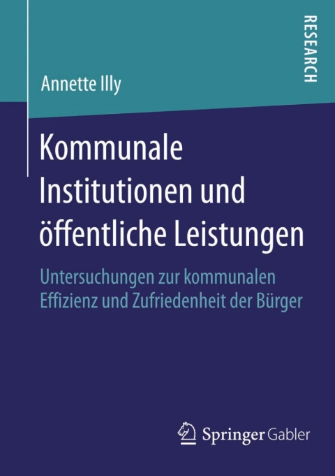 Cover image for book Kommunale Institutionen und öffentliche Leistungen