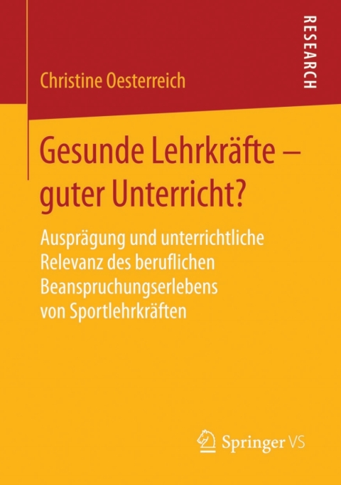 Cover image for book Gesunde Lehrkräfte - guter Unterricht?