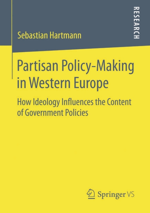 Cover image for book Partisan Policy-Making in Western Europe