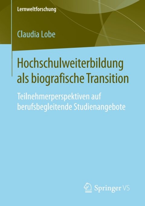 Cover image for book Hochschulweiterbildung als biografische Transition