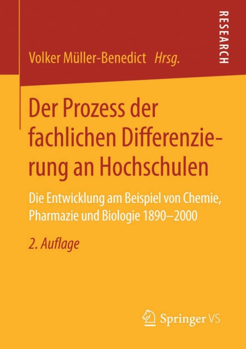 Cover image for book Der Prozess der fachlichen Differenzierung an Hochschulen