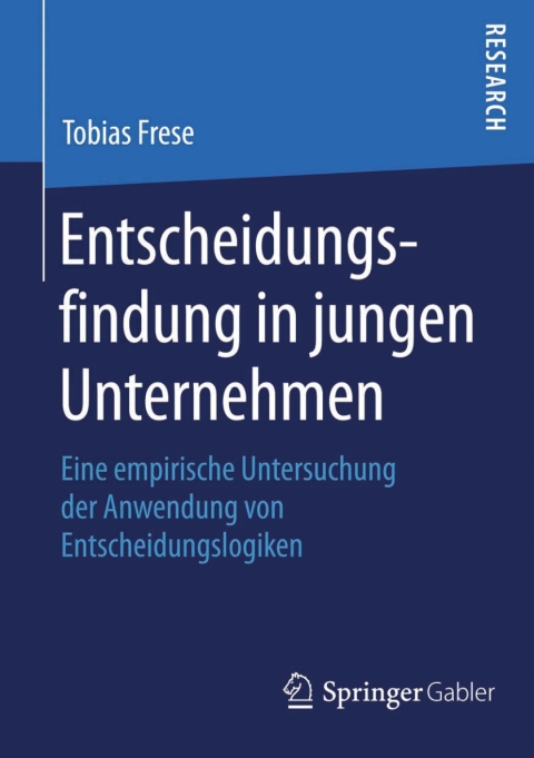 Cover image for book Entscheidungsfindung in jungen Unternehmen