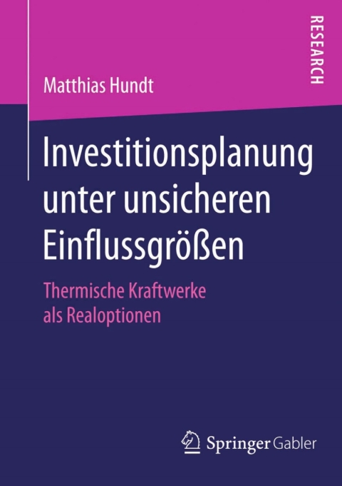 Cover image for book Investitionsplanung unter unsicheren Einflussgrößen
