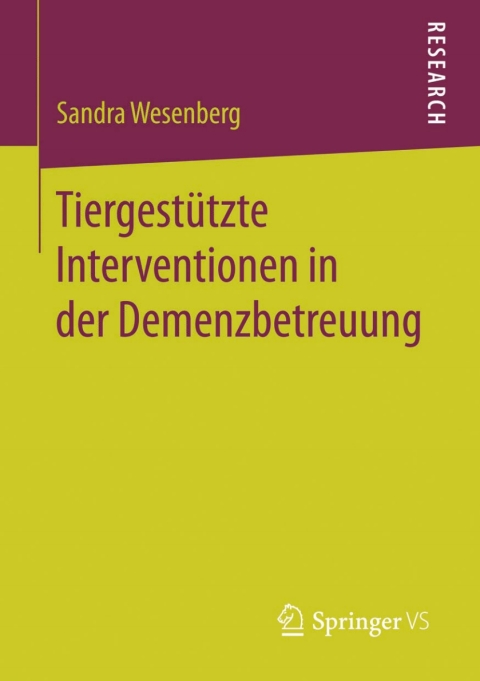 Cover image for book Tiergestützte Interventionen in der Demenzbetreuung