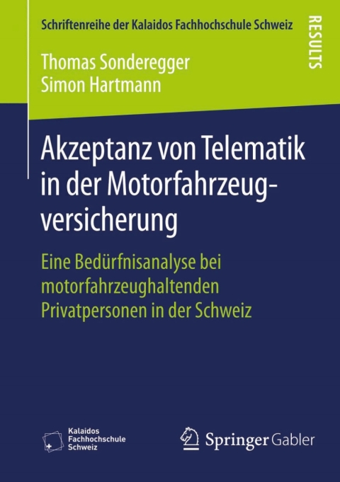 Cover image for book Akzeptanz von Telematik in der Motorfahrzeugversicherung