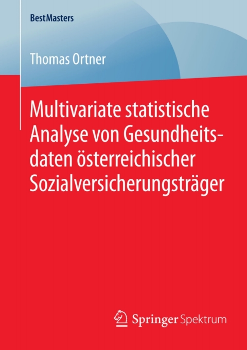 Cover image for book Multivariate statistische Analyse von Gesundheitsdaten österreichischer Sozialversicherungsträger