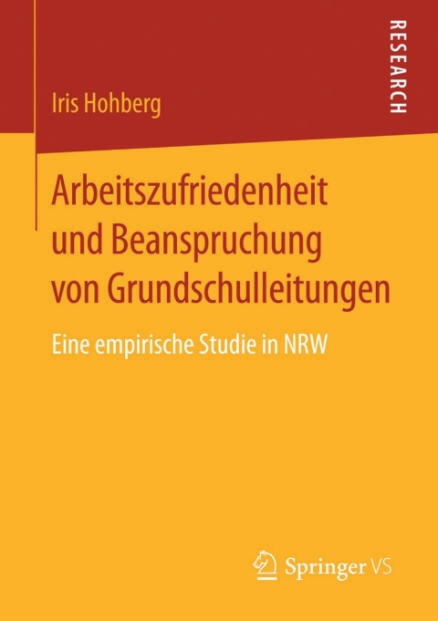 Cover image for book Arbeitszufriedenheit und Beanspruchung von Grundschulleitungen