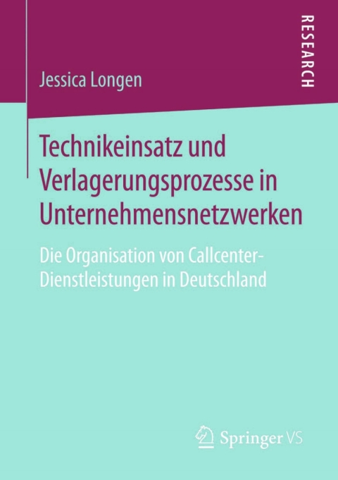 Cover image for book Technikeinsatz und Verlagerungsprozesse in Unternehmensnetzwerken