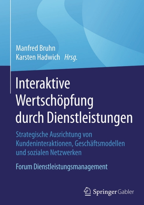 Cover image for book Interaktive Wertschöpfung durch Dienstleistungen