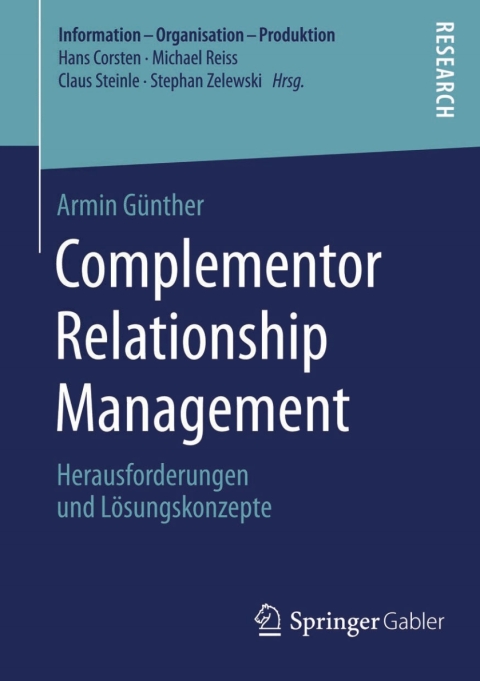 Cover image for book Complementor Relationship Management