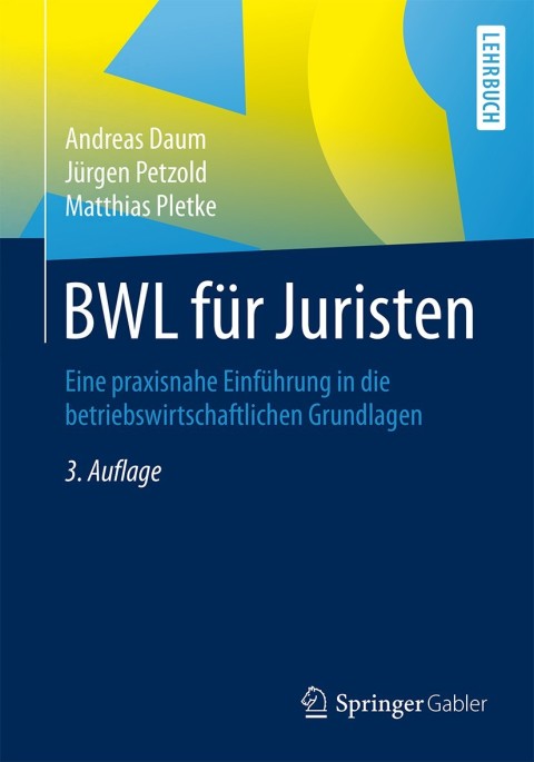 Cover image for book BWL für Juristen