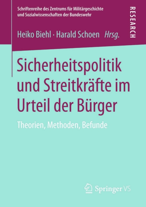 Cover image for book Sicherheitspolitik und Streitkräfte im Urteil der Bürger