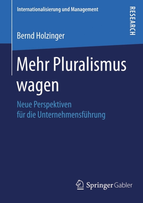 Cover image for book Mehr Pluralismus wagen