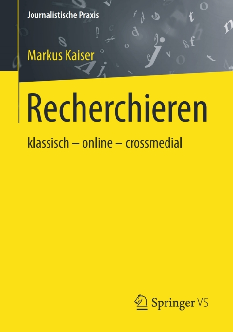 Cover image for book Recherchieren