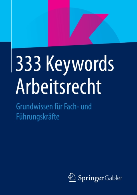 Cover image for book 333 Keywords Arbeitsrecht