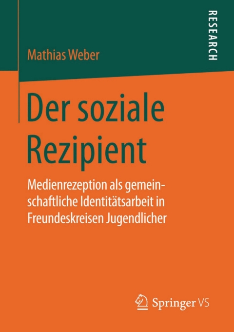 Cover image for book Der soziale Rezipient