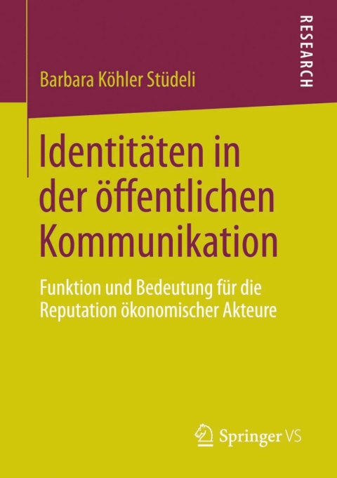 Cover image for book Identitäten in der öffentlichen Kommunikation