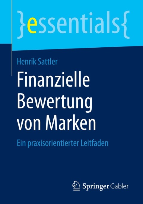 Cover image for book Finanzielle Bewertung von Marken