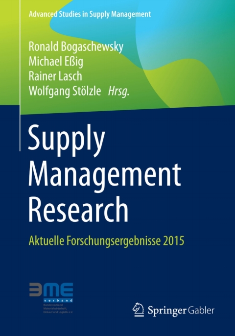 Cover image for book Supply Management Research