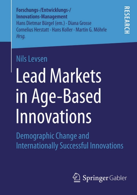 Cover image for book Lead Markets in Age-Based Innovations