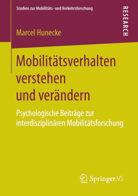 Cover image for book Mobilitätsverhalten verstehen und verändern