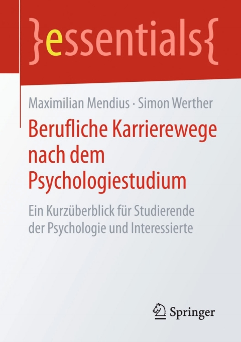 Cover image for book Berufliche Karrierewege nach dem Psychologiestudium