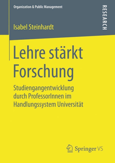 Cover image for book Lehre stärkt Forschung