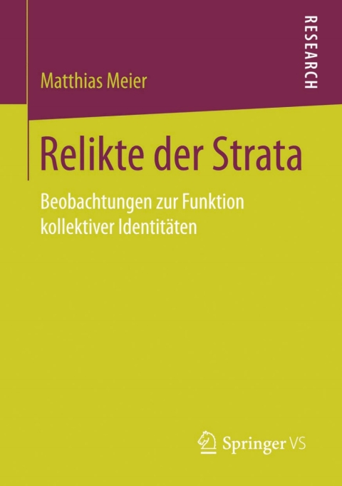 Cover image for book Relikte der Strata
