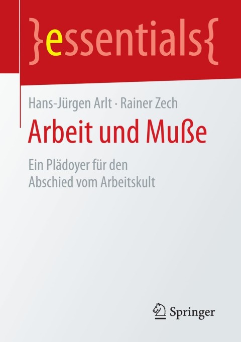 Cover image for book Arbeit und Muße