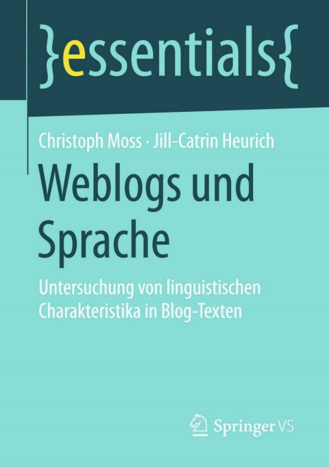 Cover image for book Weblogs und Sprache