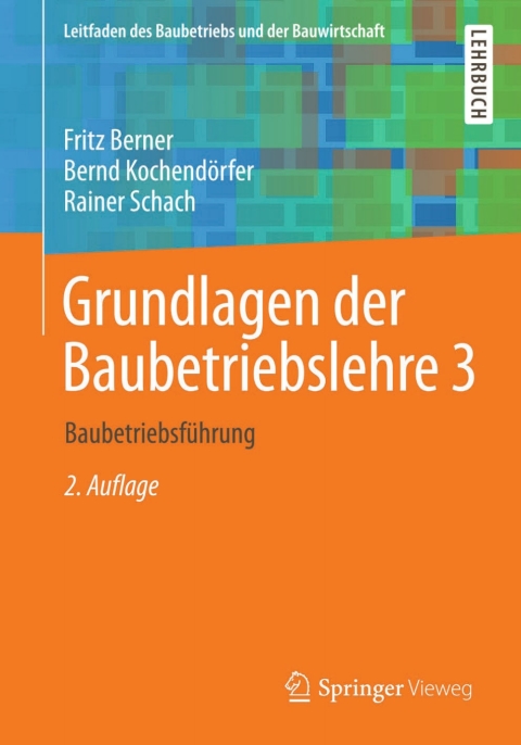 Cover image for book Grundlagen der Baubetriebslehre 3