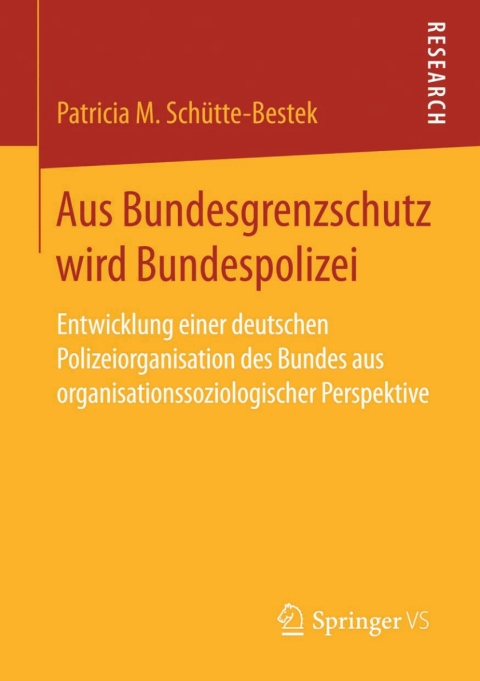 Cover image for book Aus Bundesgrenzschutz wird Bundespolizei