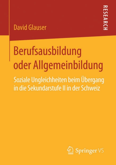 Cover image for book Berufsausbildung oder Allgemeinbildung