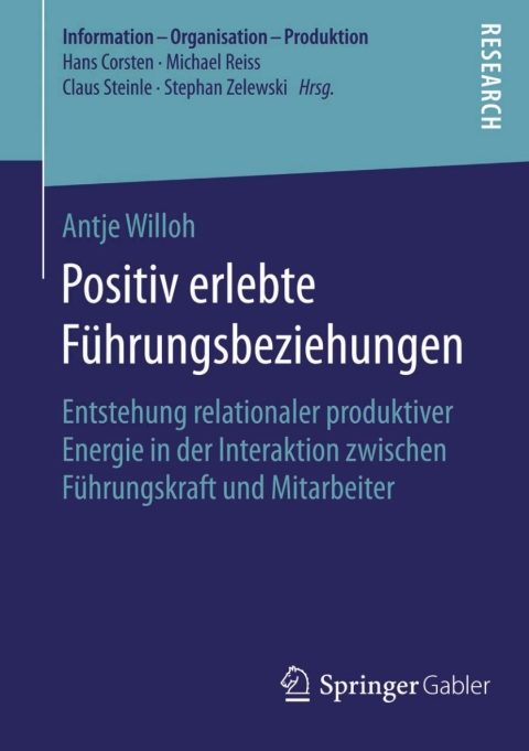 Cover image for book Positiv erlebte Führungsbeziehungen