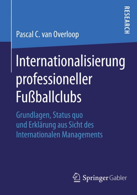 Cover image for book Internationalisierung professioneller Fußballclubs