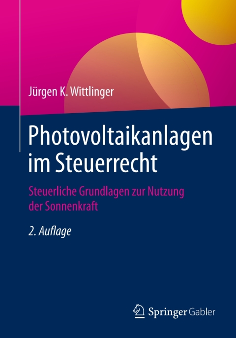 Cover image for book Photovoltaikanlagen im Steuerrecht
