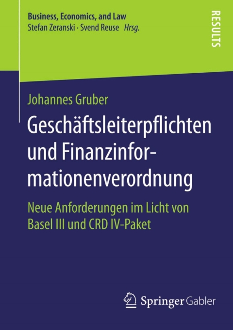 Cover image for book Geschäftsleiterpflichten und Finanzinformationenverordnung