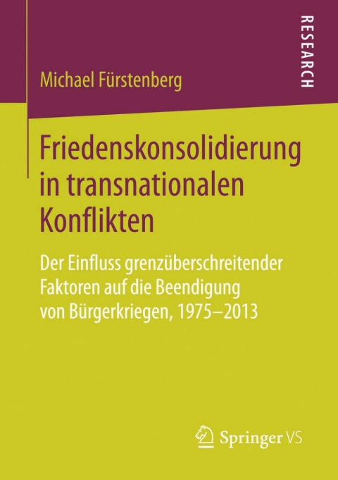 Cover image for book Friedenskonsolidierung in transnationalen Konflikten