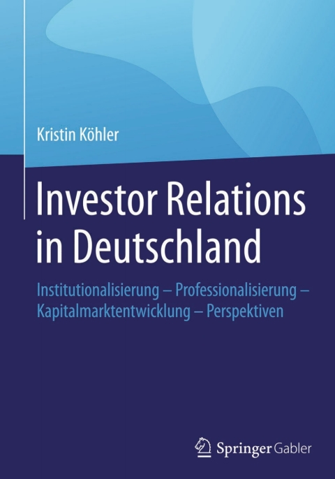 Cover image for book Investor Relations in Deutschland