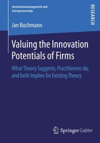 Titelbild: Valuing the Innovation Potentials of Firms 9783658092894