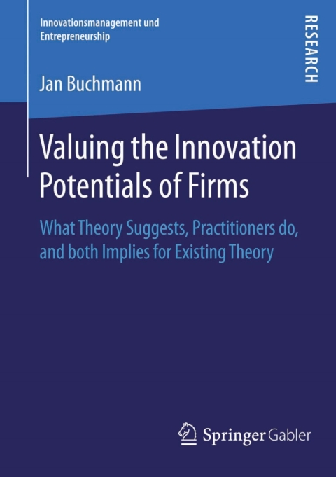 Cover image for book Valuing the Innovation Potentials of Firms