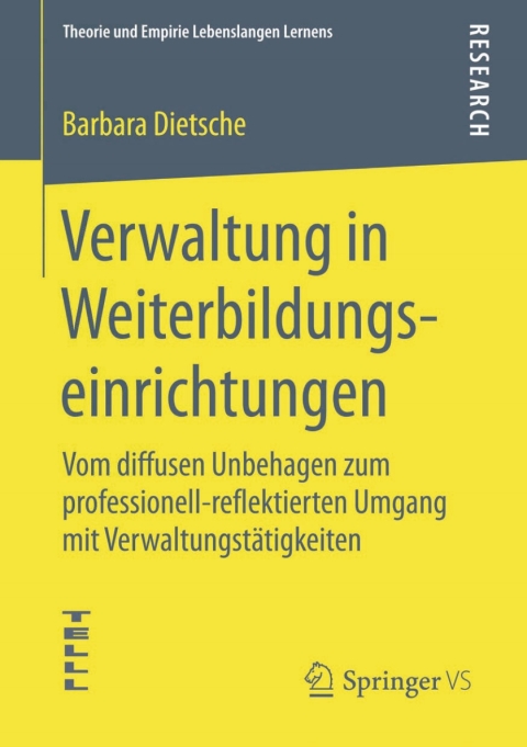 Cover image for book Verwaltung in Weiterbildungseinrichtungen