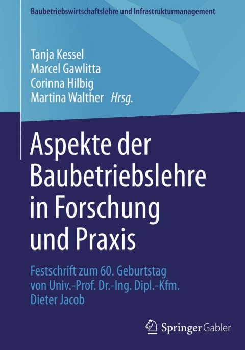 Cover image for book Aspekte der Baubetriebslehre in Forschung und Praxis