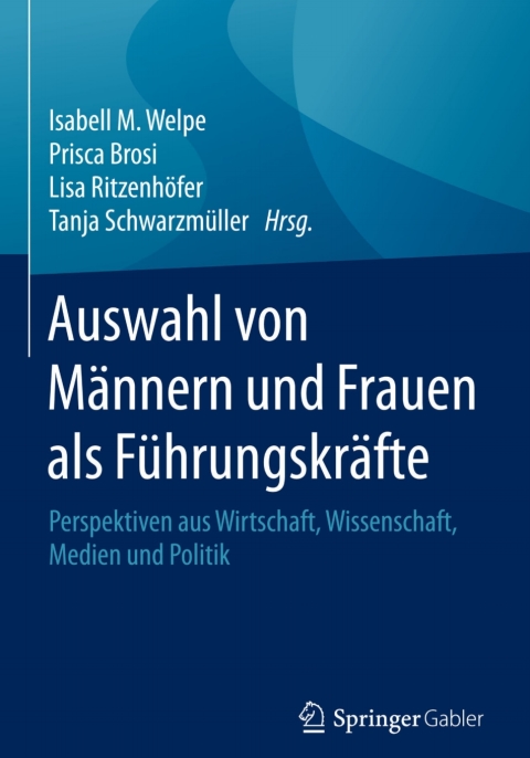 Cover image for book Auswahl von Männern und Frauen als Führungskräfte