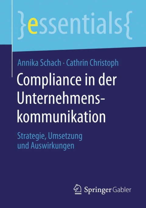 Cover image for book Compliance in der Unternehmenskommunikation