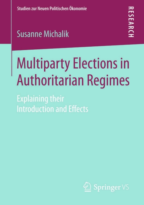 Cover image for book Multiparty Elections in Authoritarian Regimes