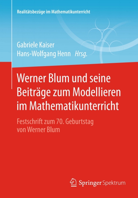 Cover image for book Werner Blum und seine Beiträge zum Modellieren im Mathematikunterricht