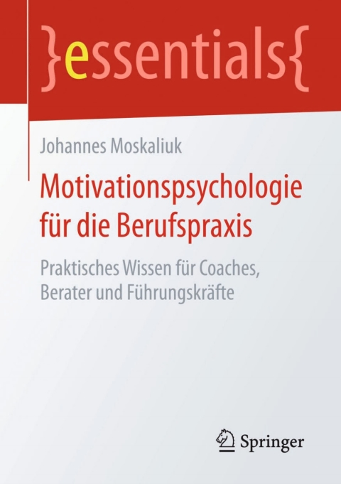 Cover image for book Motivationspsychologie für die Berufspraxis